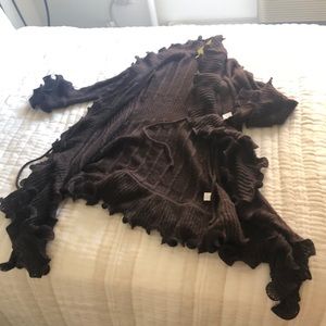 Ribbon edge cardigan